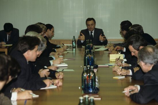 RSFSR Foreign Minister Andrei Kozyrev
