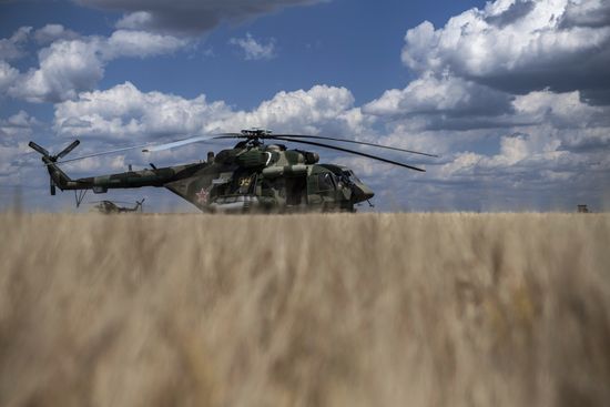 Ukraine Russia Military Operation Airfield