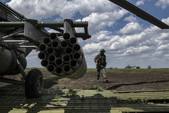 Ukraine Russia Military Operation Airfield