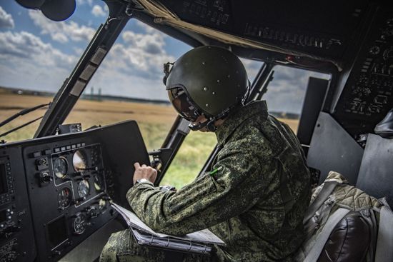 Ukraine Russia Military Operation Airfield