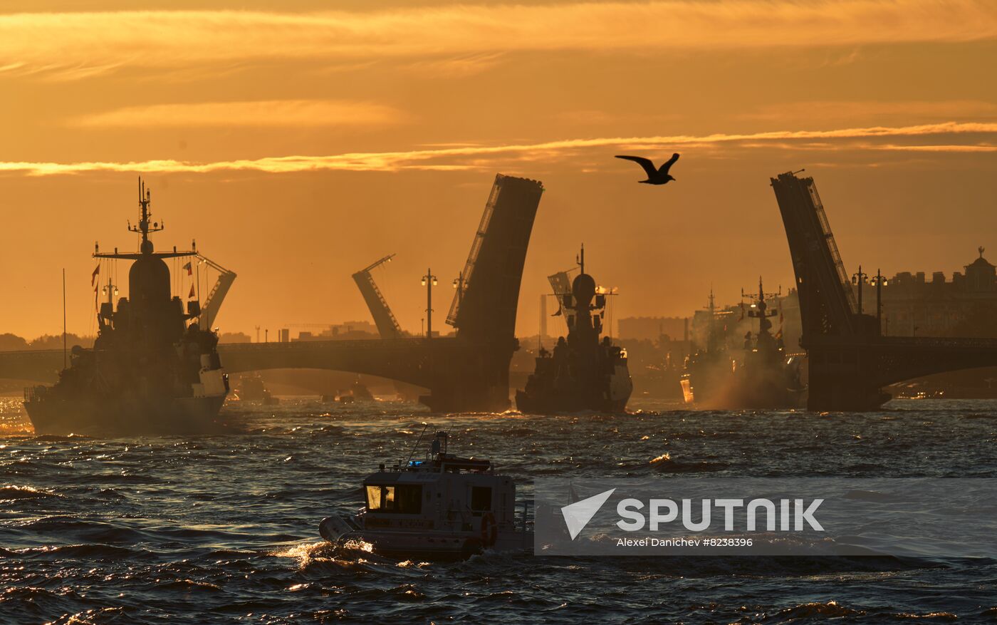 Russia Navy Day Parade Rehearsal