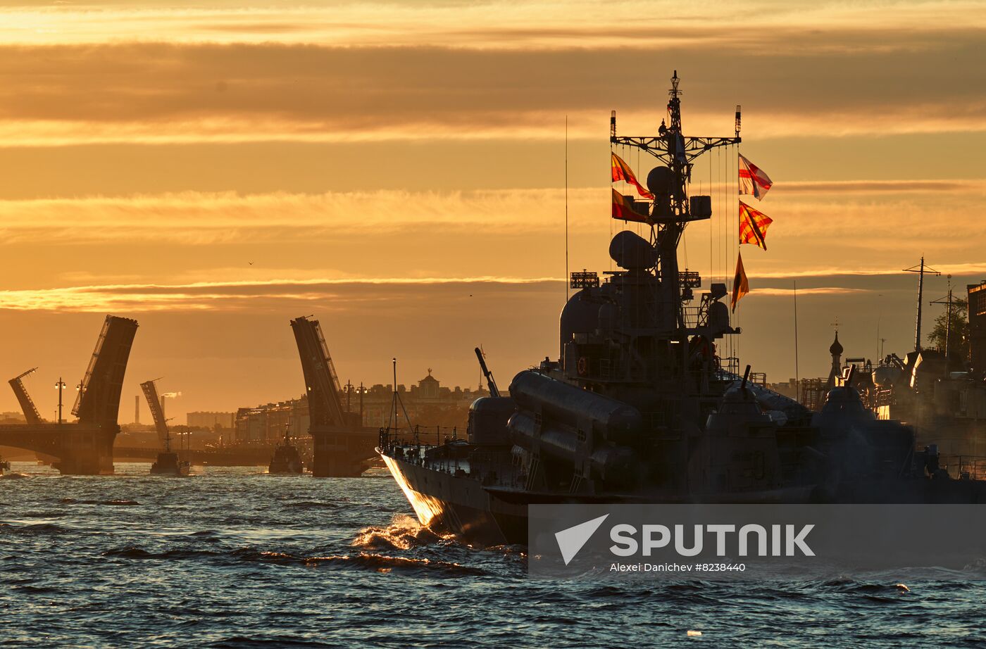 Russia Navy Day Parade Rehearsal