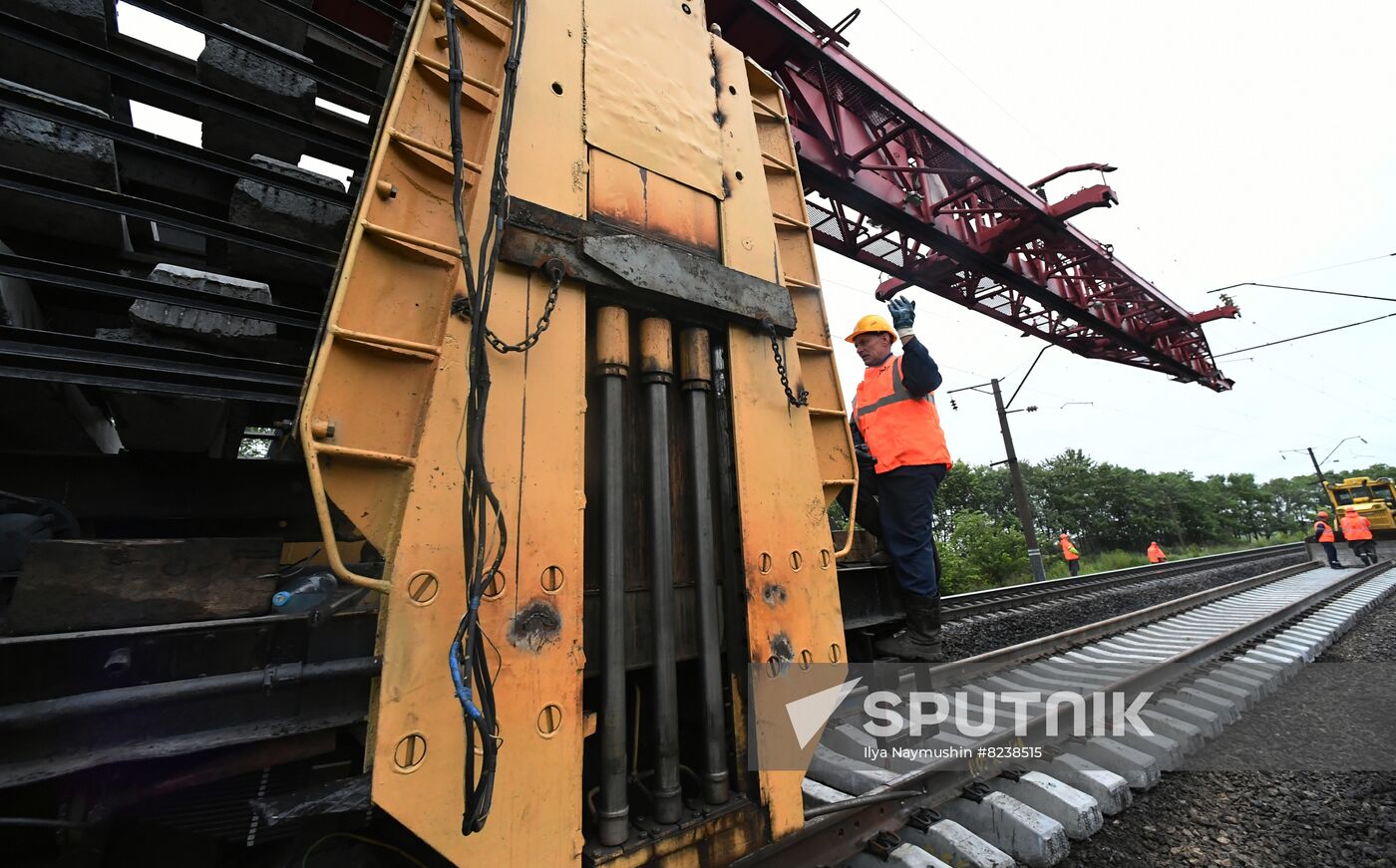 Russia Trans-Siberian Railway Repair Work