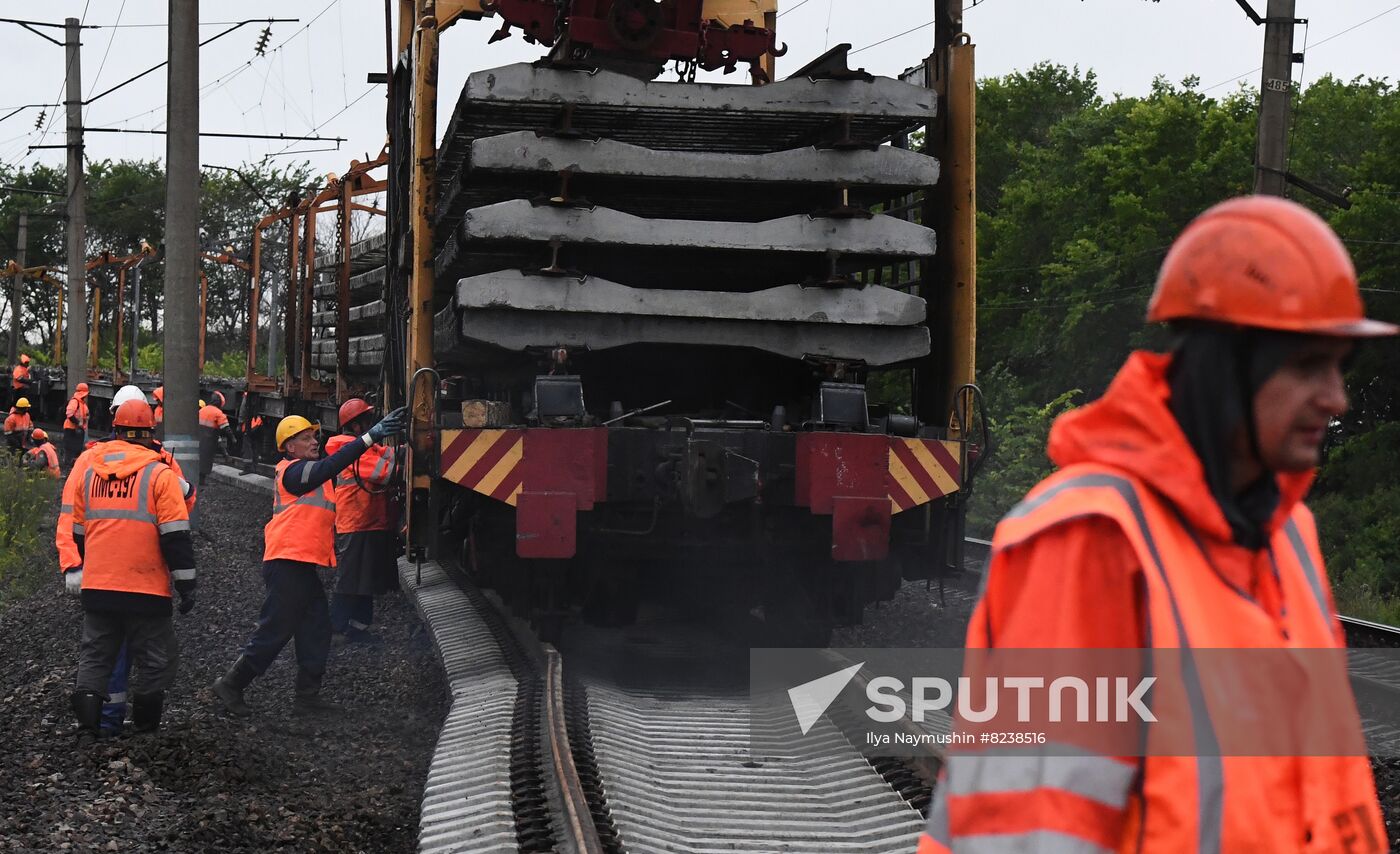 Russia Trans-Siberian Railway Repair Work