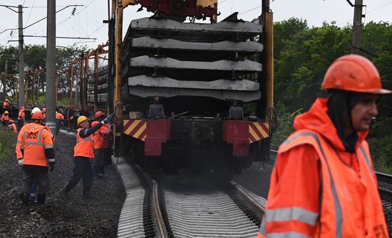 Russia Trans-Siberian Railway Repair Work