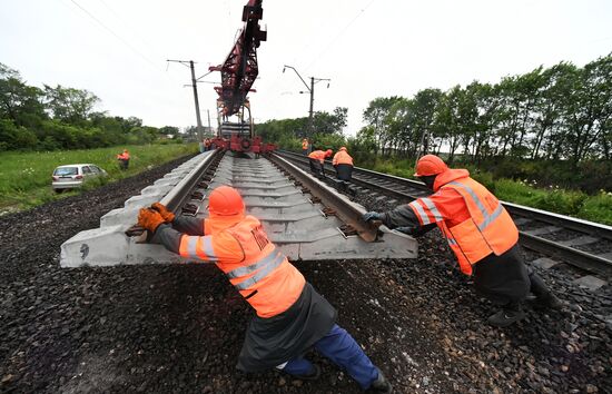 Russia Trans-Siberian Railway Repair Work