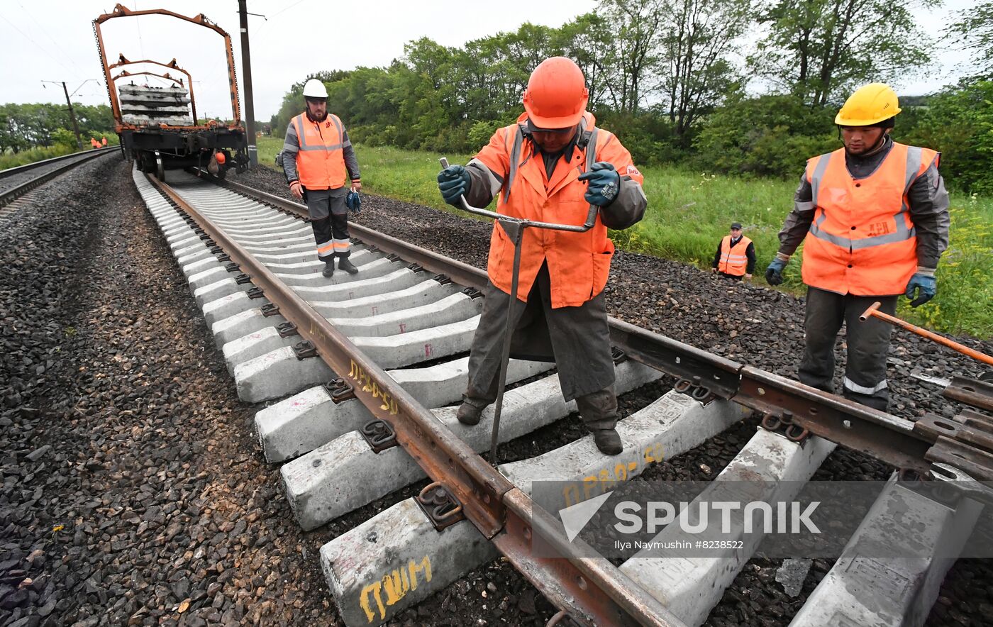 Russia Trans-Siberian Railway Repair Work