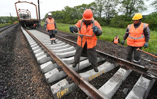 Russia Trans-Siberian Railway Repair Work