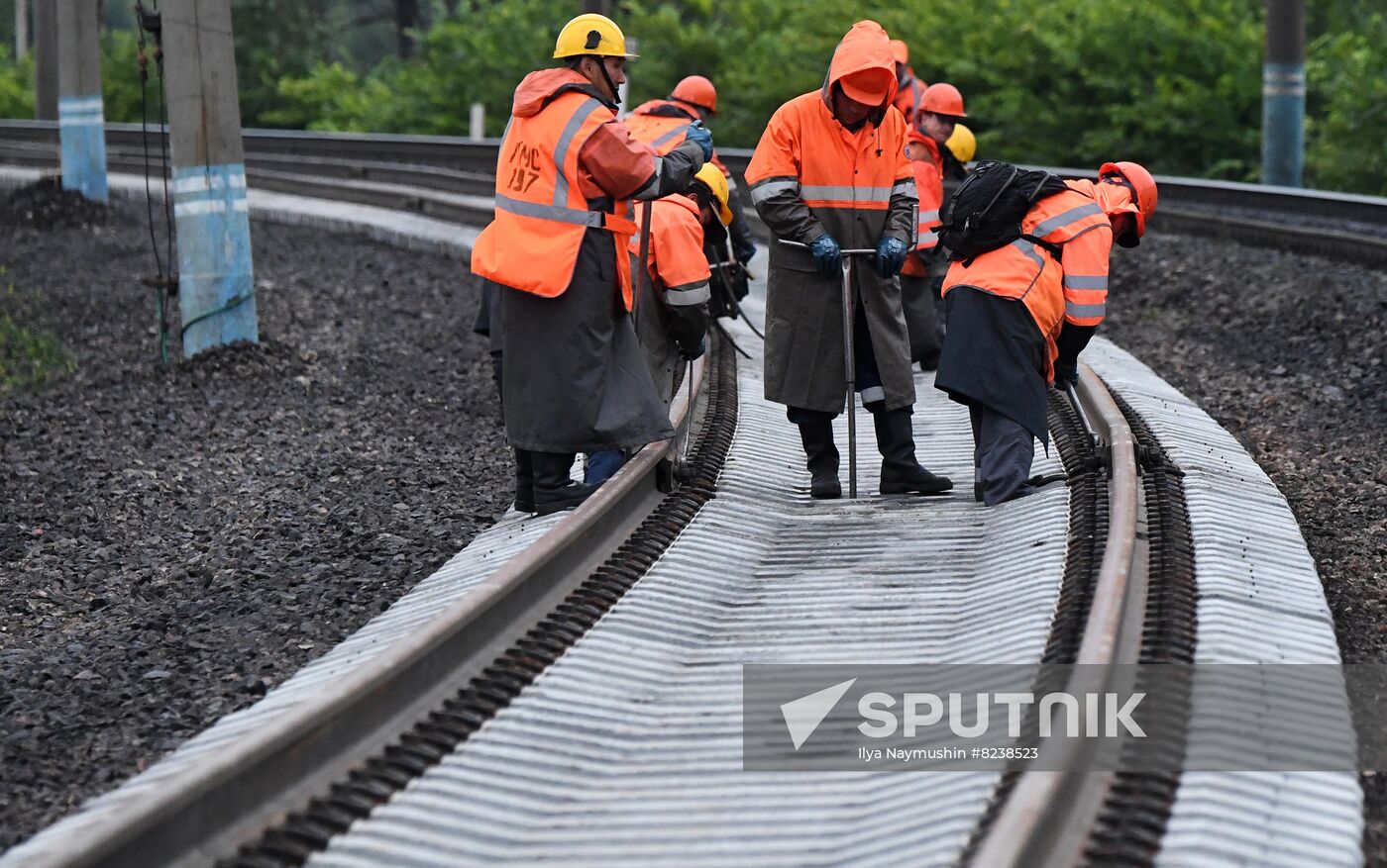 Russia Trans-Siberian Railway Repair Work