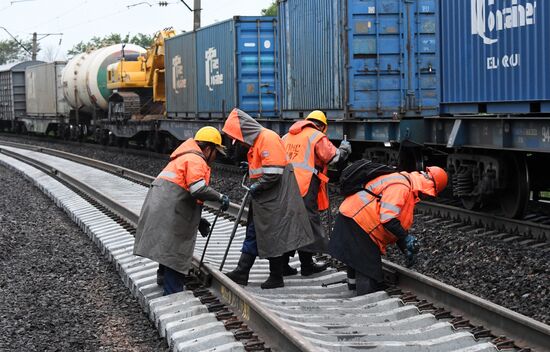 Russia Trans-Siberian Railway Repair Work