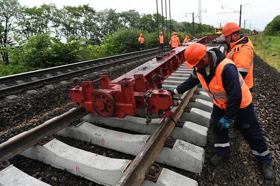 Russia Trans-Siberian Railway Repair Work