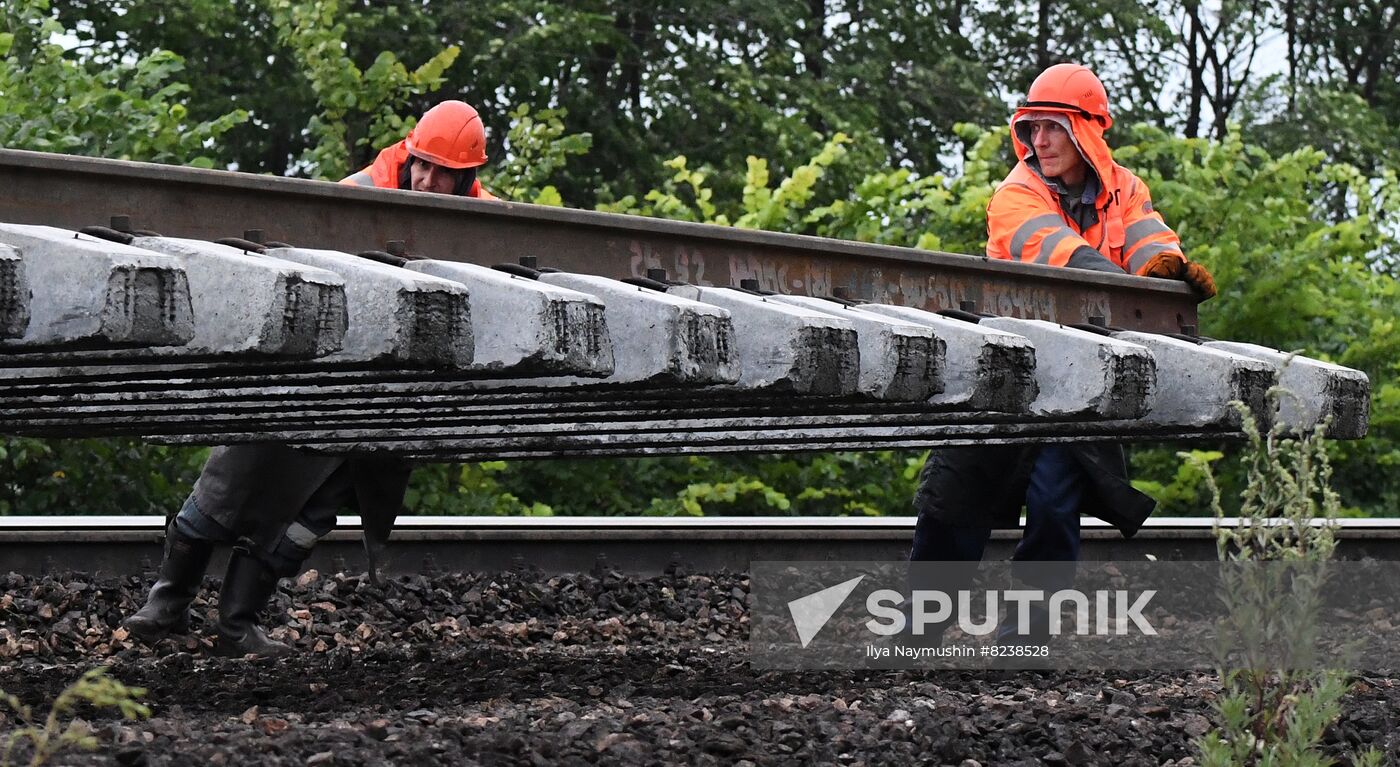 Russia Trans-Siberian Railway Repair Work