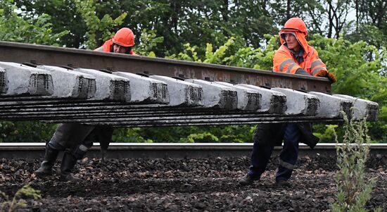 Russia Trans-Siberian Railway Repair Work