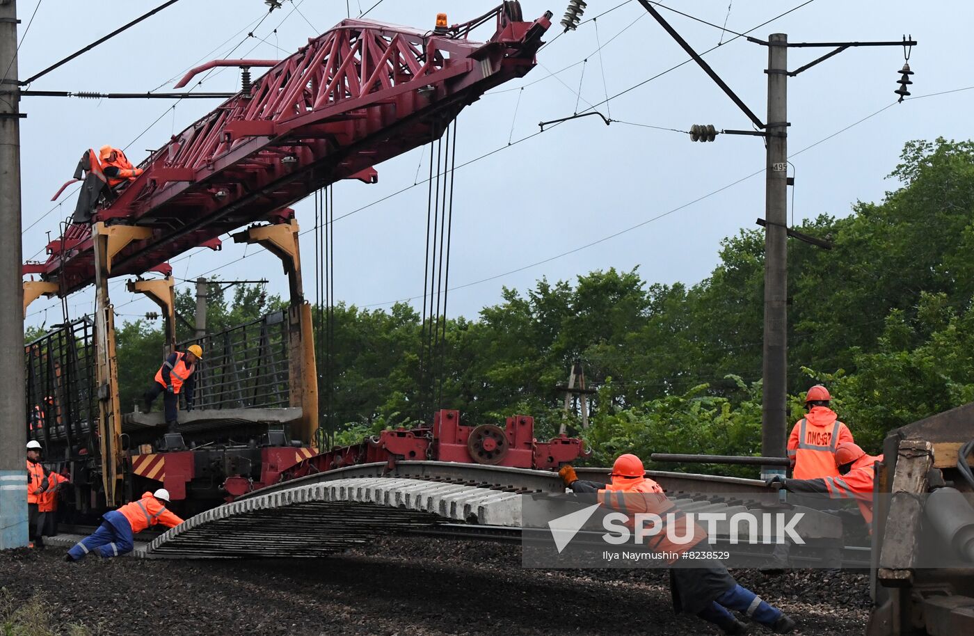 Russia Trans-Siberian Railway Repair Work