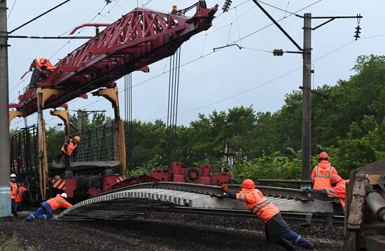 Russia Trans-Siberian Railway Repair Work