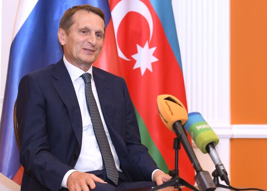 Azerbaijan Russia Naryshkin Interview