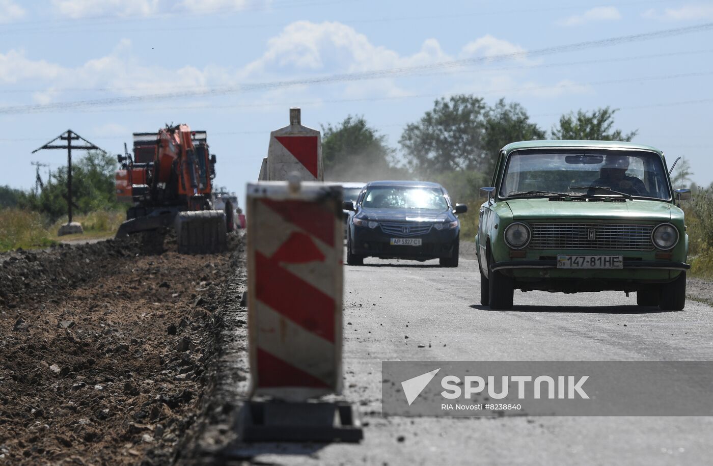 Ukraine Russia Military Operation Road Repair