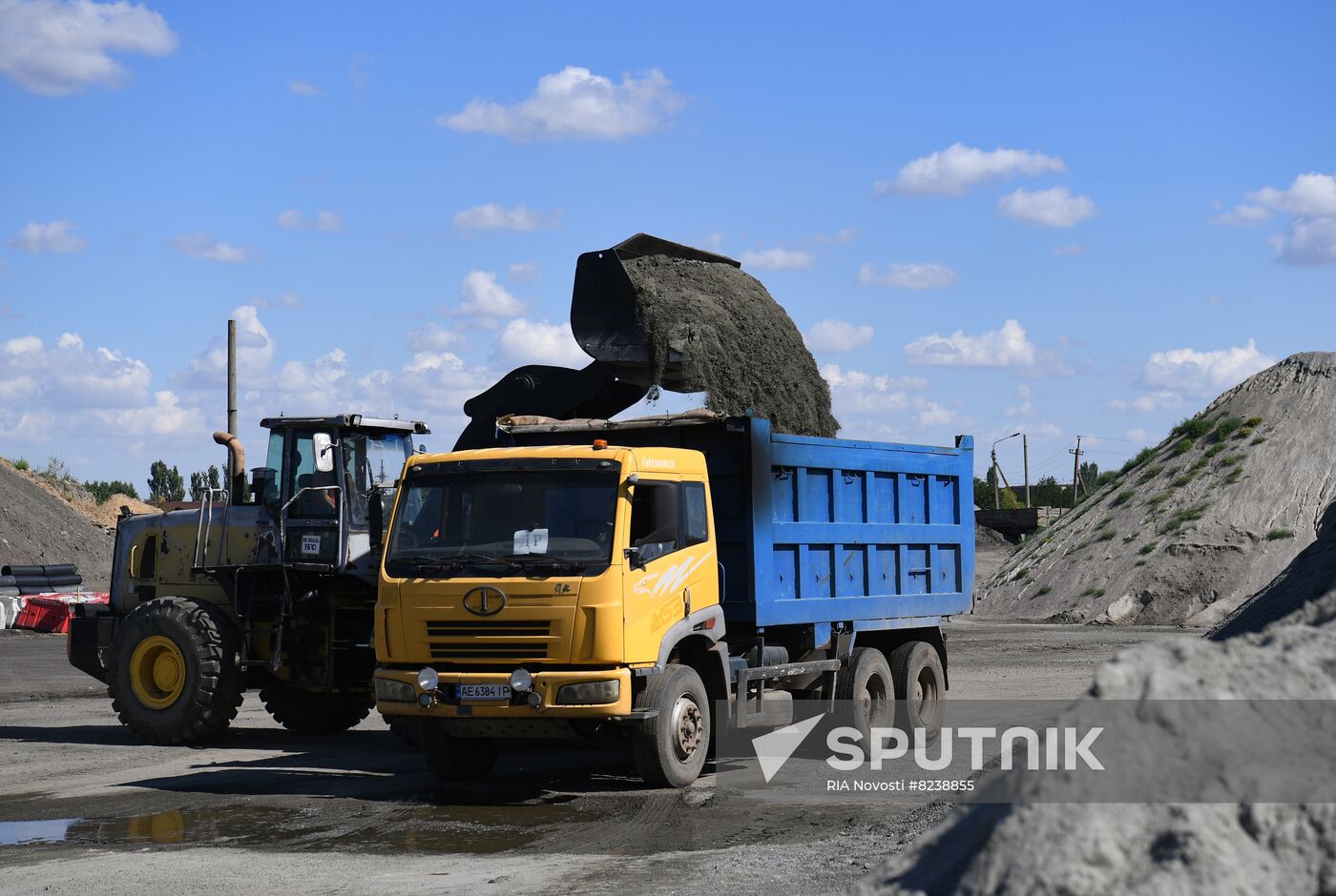 Ukraine Russia Military Operation Asphalt Plant