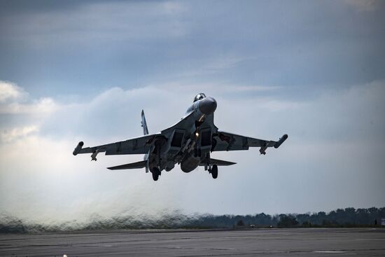 Ukraine Russia Military Operation Airfield