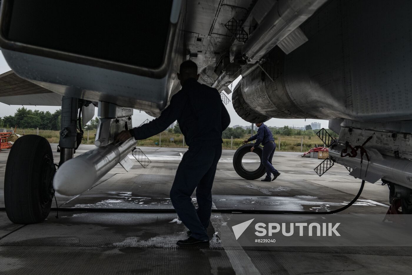 Ukraine Russia Military Operation Airfield