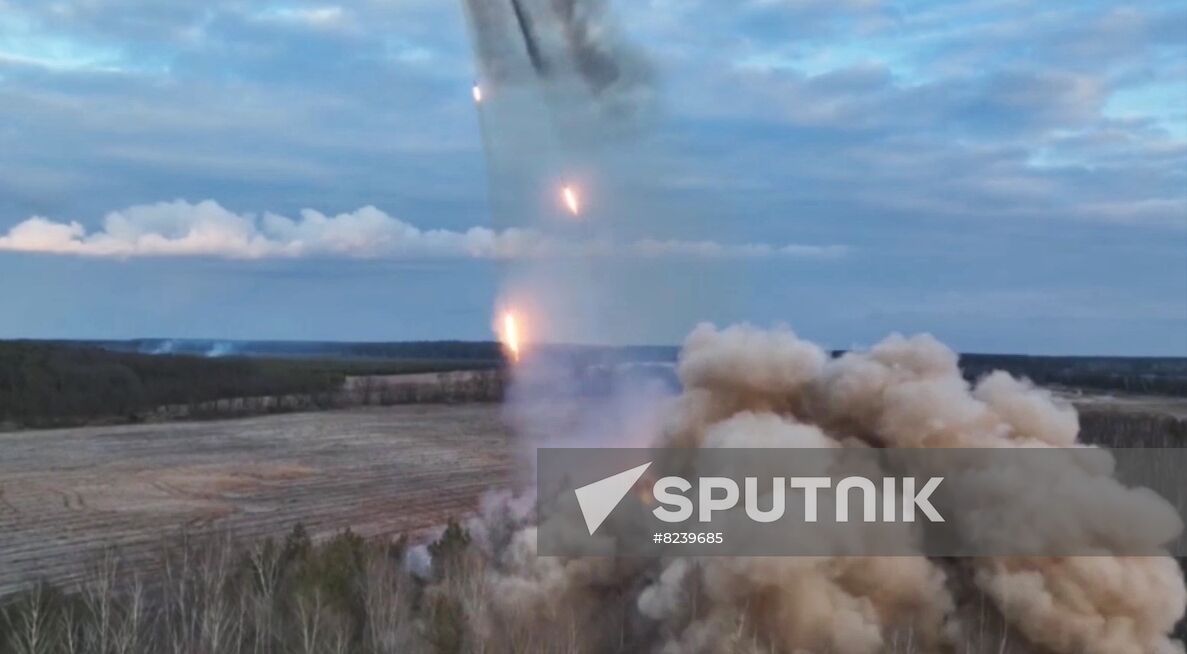 Ukraine Russia Military Operation Rocket Launcher