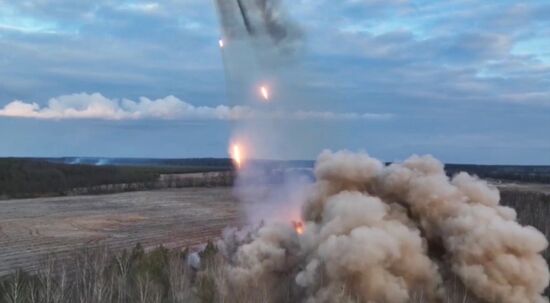 Ukraine Russia Military Operation Rocket Launcher