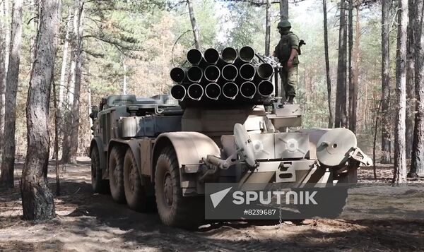 Ukraine Russia Military Operation Rocket Launcher