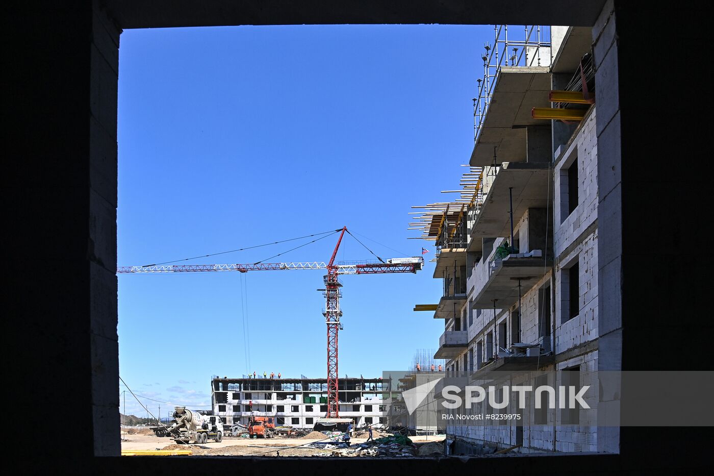 DPR Russia Ukraine Military Operation Residential Construction