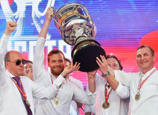 Russia Ice Hockey Gagarin Cup Winner Honoring