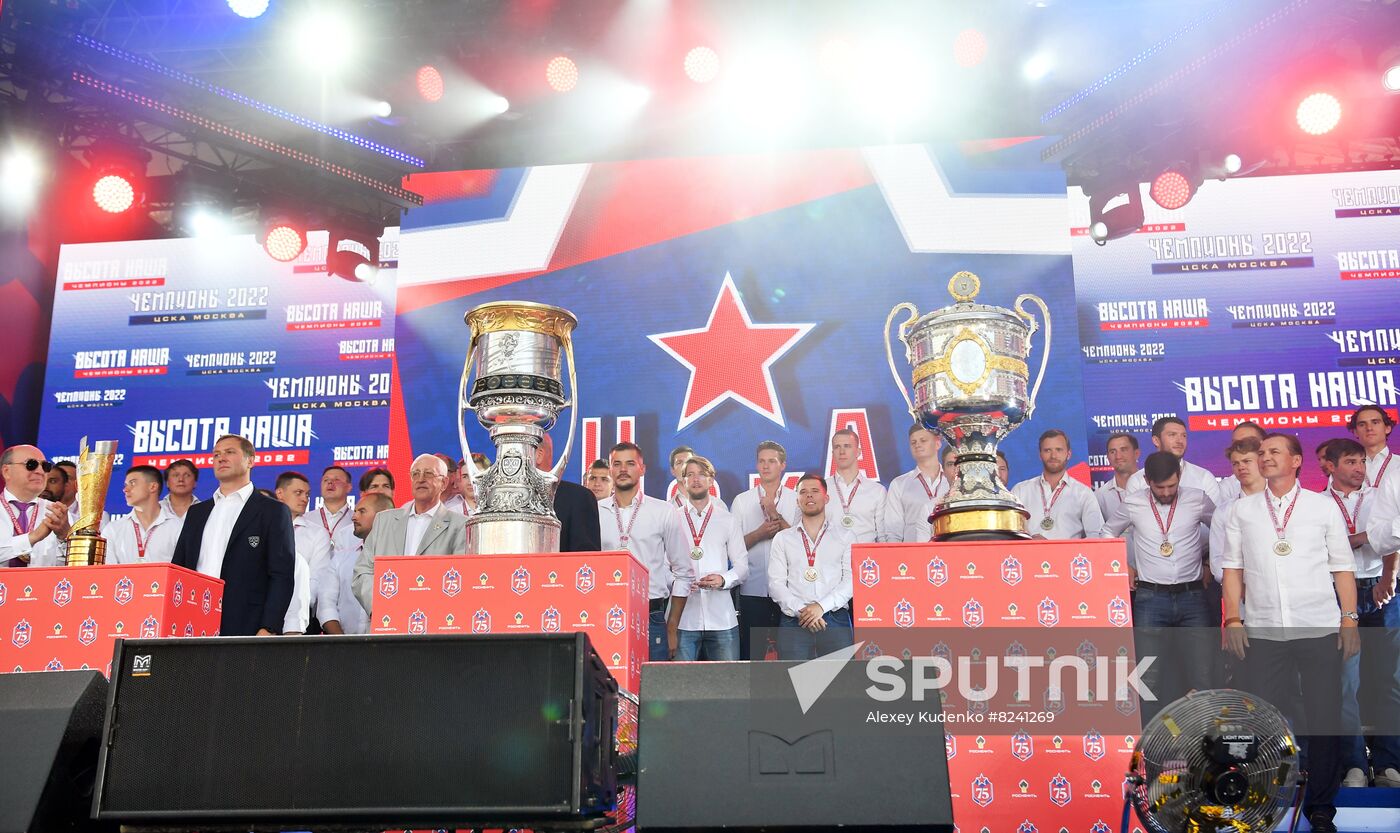 Russia Ice Hockey Gagarin Cup Winner Honoring