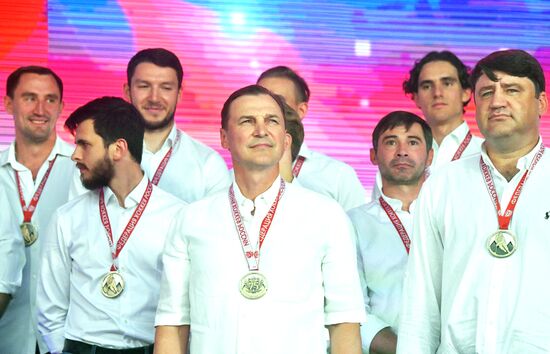 Russia Ice Hockey Gagarin Cup Winner Honoring