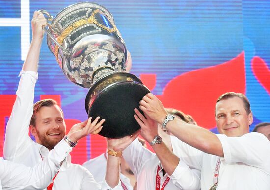 Russia Ice Hockey Gagarin Cup Winner Honoring