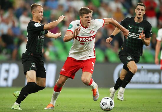 Russia Soccer Premier-League Krasnodar - Spartak