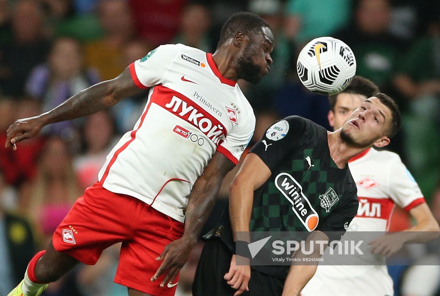 Russia Soccer Premier-League Krasnodar - Spartak