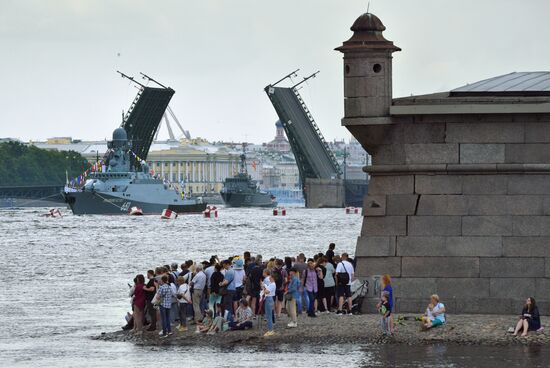 Russia Navy Day Parade Rehearsal