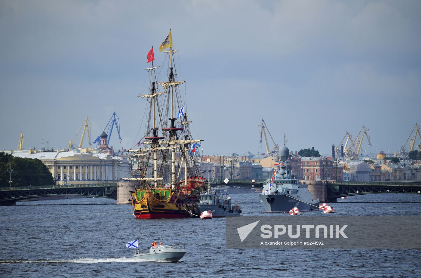 Russia Navy Day Parade Rehearsal