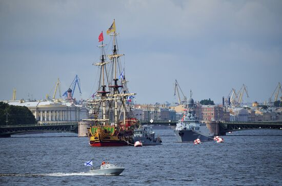 Russia Navy Day Parade Rehearsal