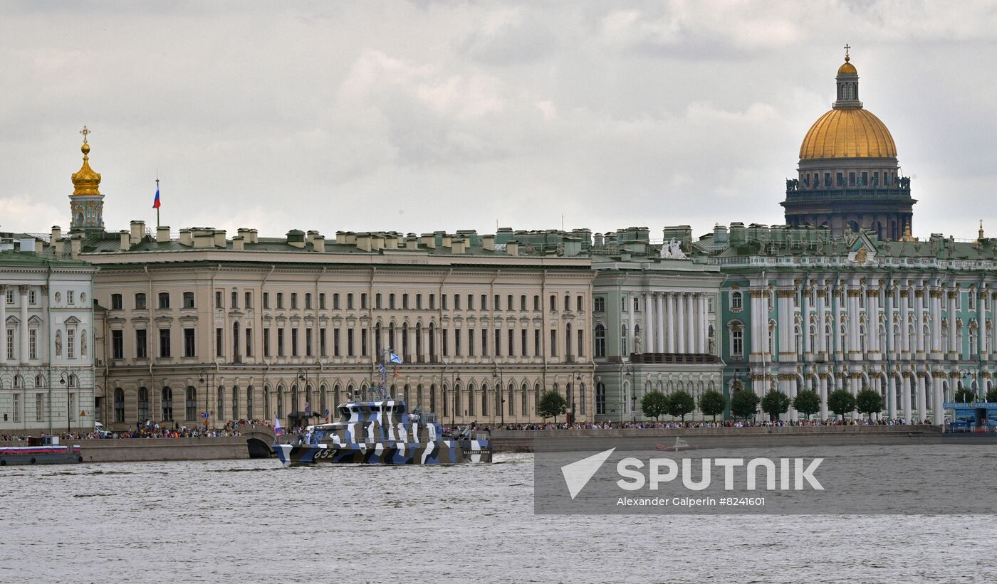 Russia Navy Day Parade Rehearsal