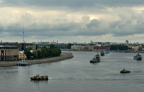 Russia Navy Day Parade Rehearsal