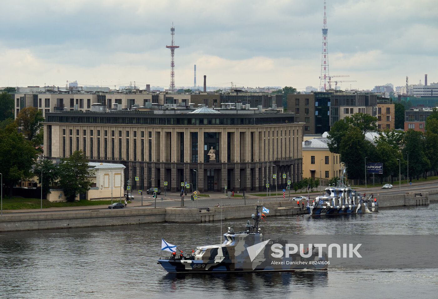 Russia Navy Day Parade Rehearsal
