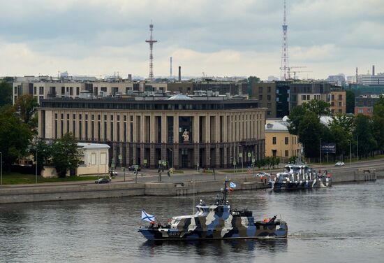 Russia Navy Day Parade Rehearsal