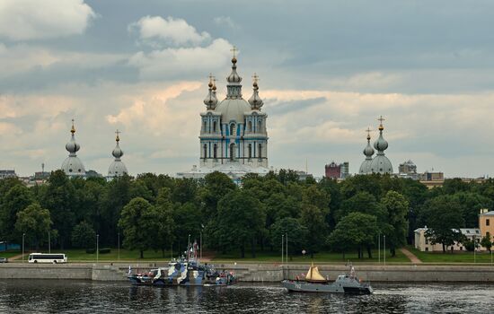Russia Navy Day Parade Rehearsal