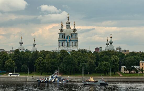 Russia Navy Day Parade Rehearsal