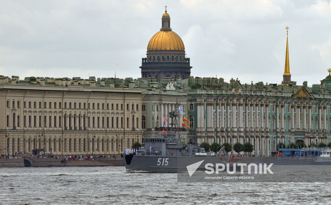 Russia Navy Day Parade Rehearsal