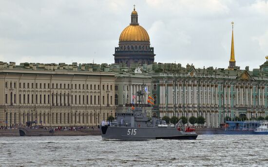 Russia Navy Day Parade Rehearsal