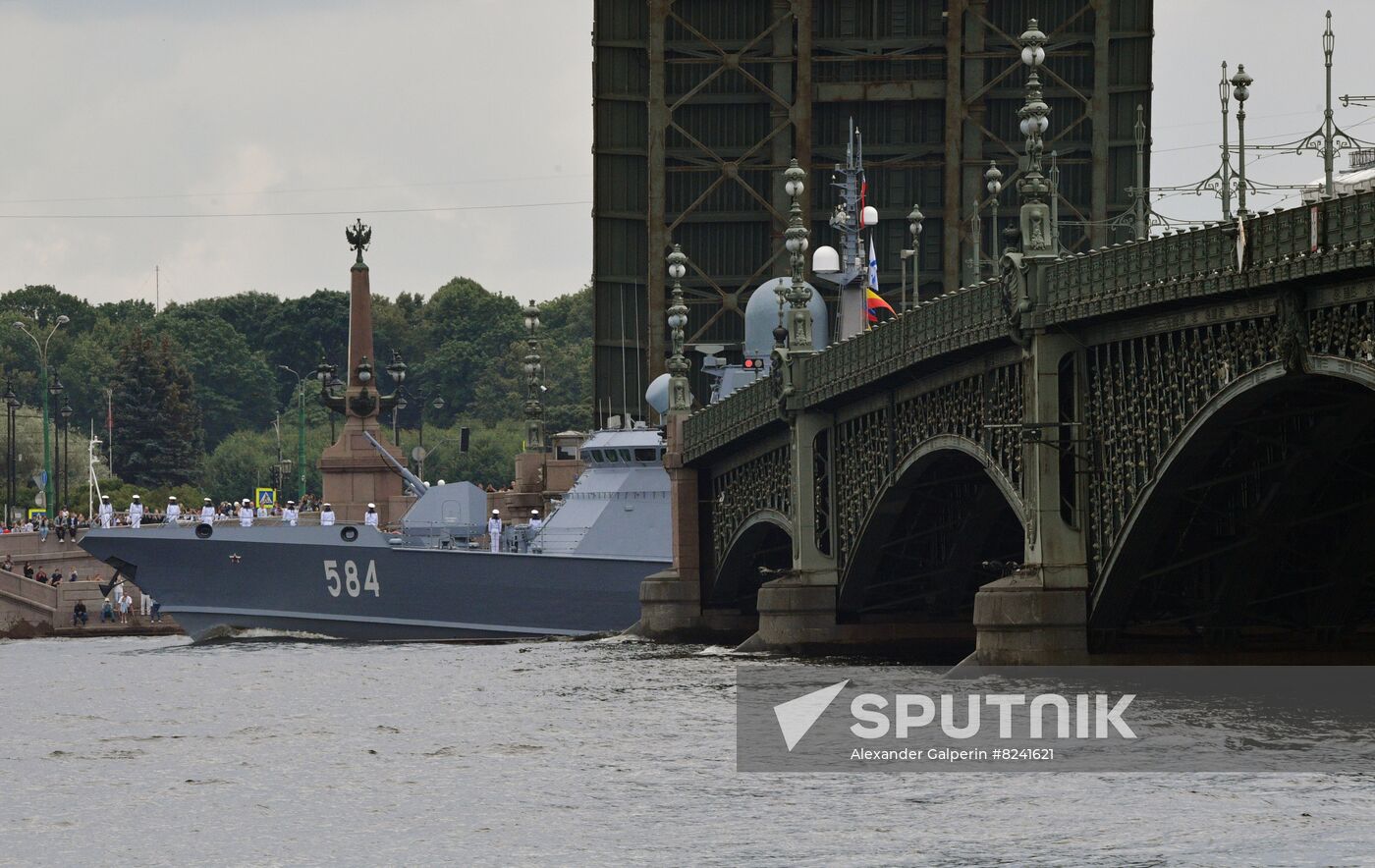 Russia Navy Day Parade Rehearsal