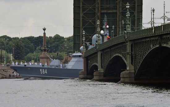 Russia Navy Day Parade Rehearsal