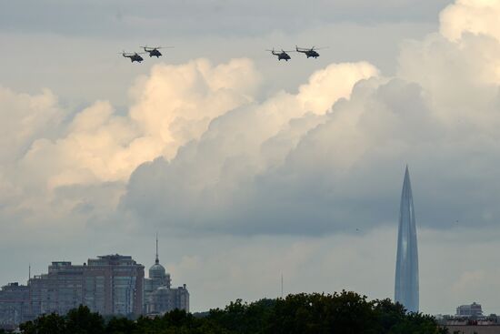 Russia Navy Day Parade Rehearsal