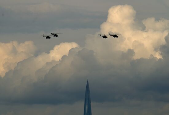 Russia Navy Day Parade Rehearsal