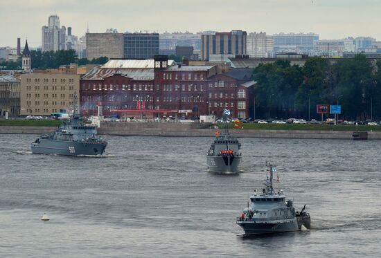 Russia Navy Day Parade Rehearsal